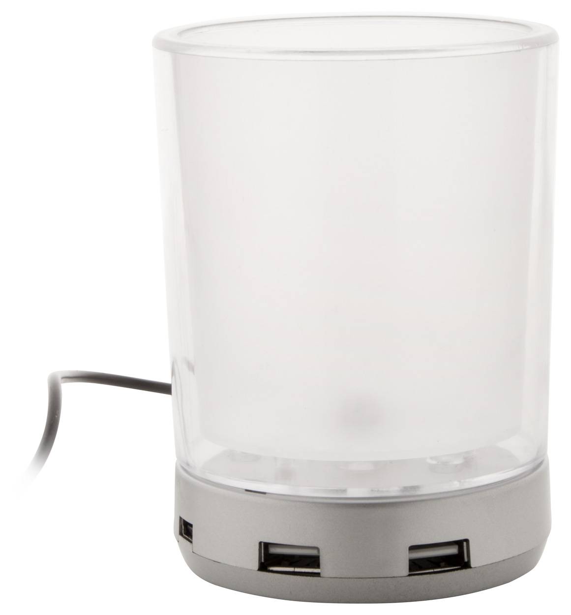 Tobi Držiak na pero s USB hubom, transparentná