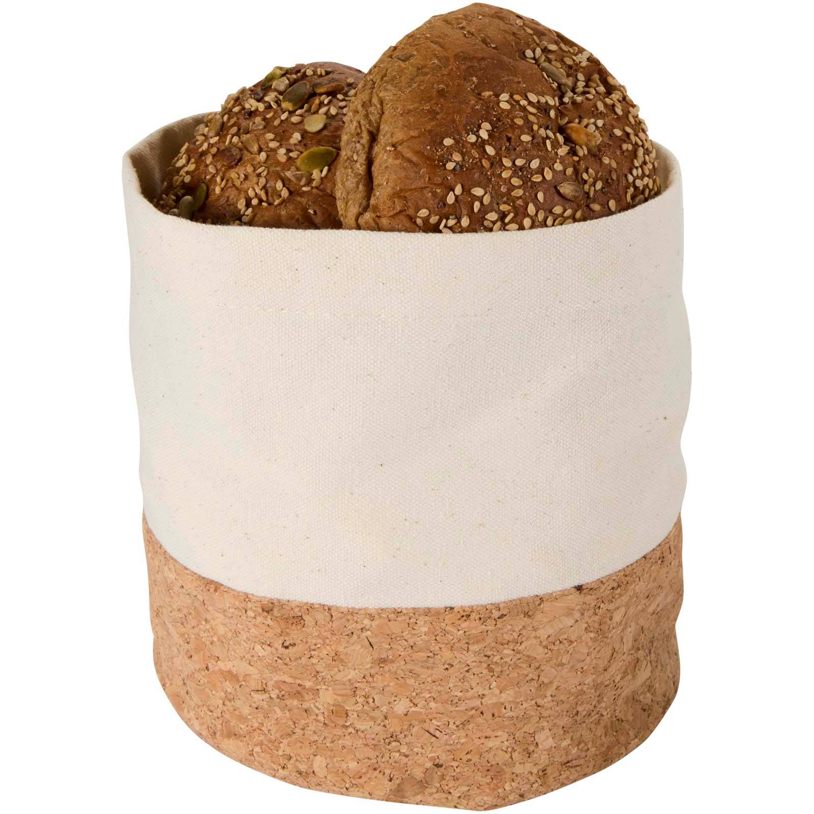 Toma košík na chlieb, biela Natural - hnedá
