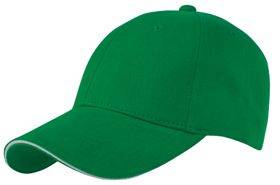 Trendy čiapka so sendvičovým šiltom, zelená