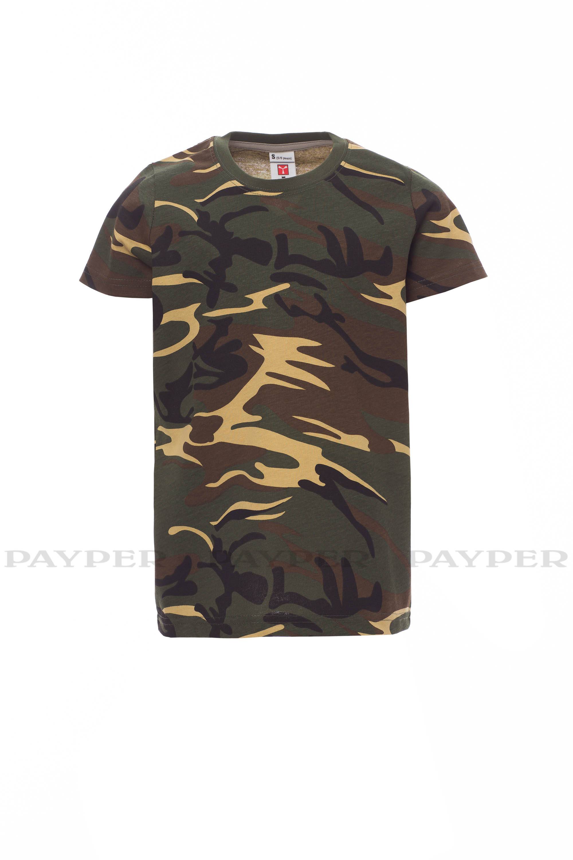 Tričko PAYPER SUNSET KIDS, camouflage, 9/10