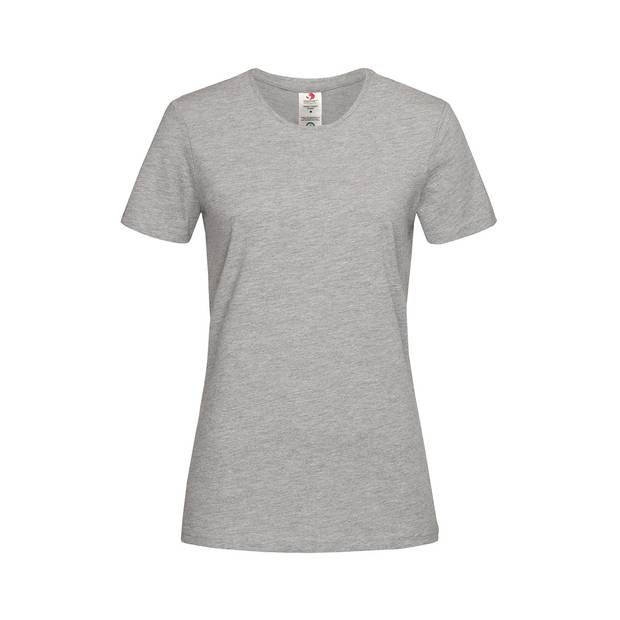 Tričko STEDMAN Classic-T Organic Crew Neck, Grey Heather šedá, L Tričko STEDMAN Classic-T Organic Crew Neck, Grey Heather šedá, L