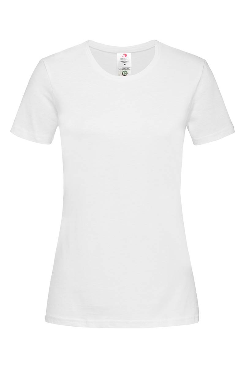 Tričko STEDMAN Classic-T Organic Crew Neck,  White biela, XS