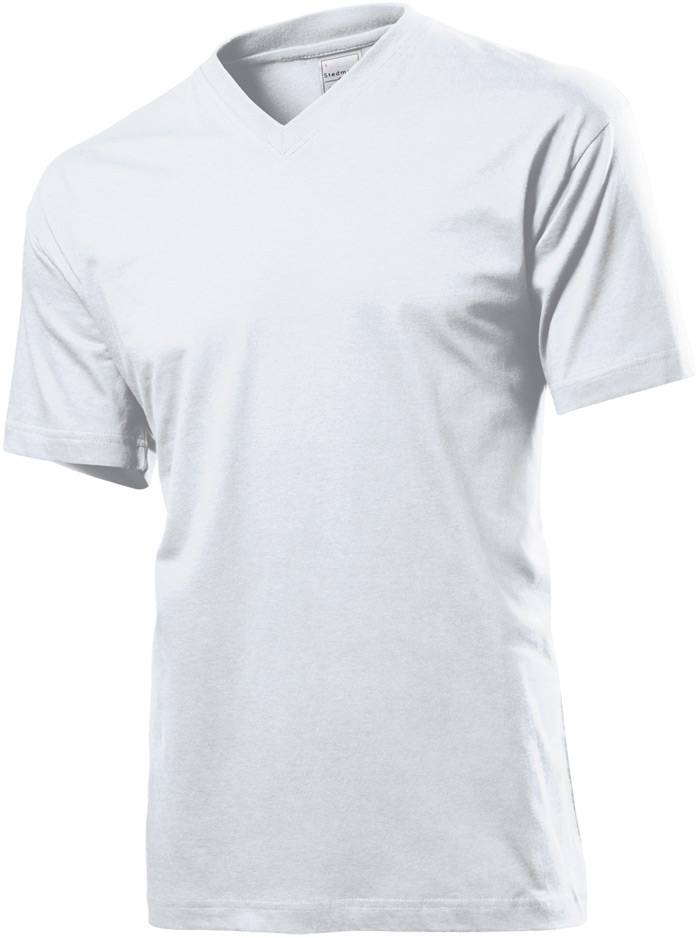 Tričko STEDMAN CLASSIC V-NECK MEN White biela M