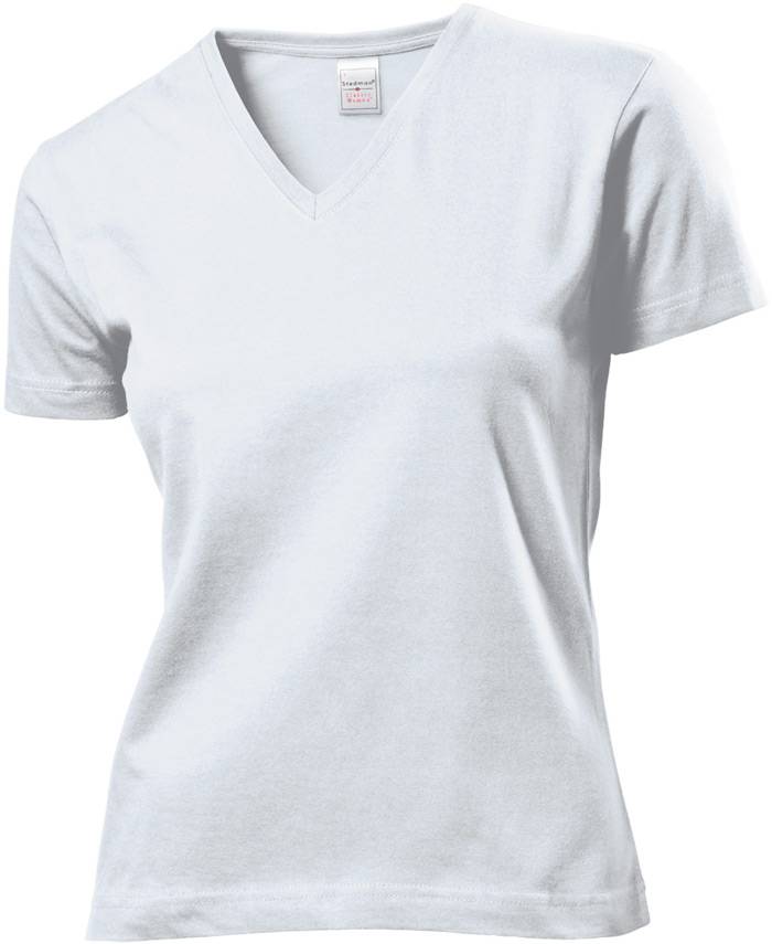 Tričko STEDMAN CLASSIC V-NECK WOMEN White biela M