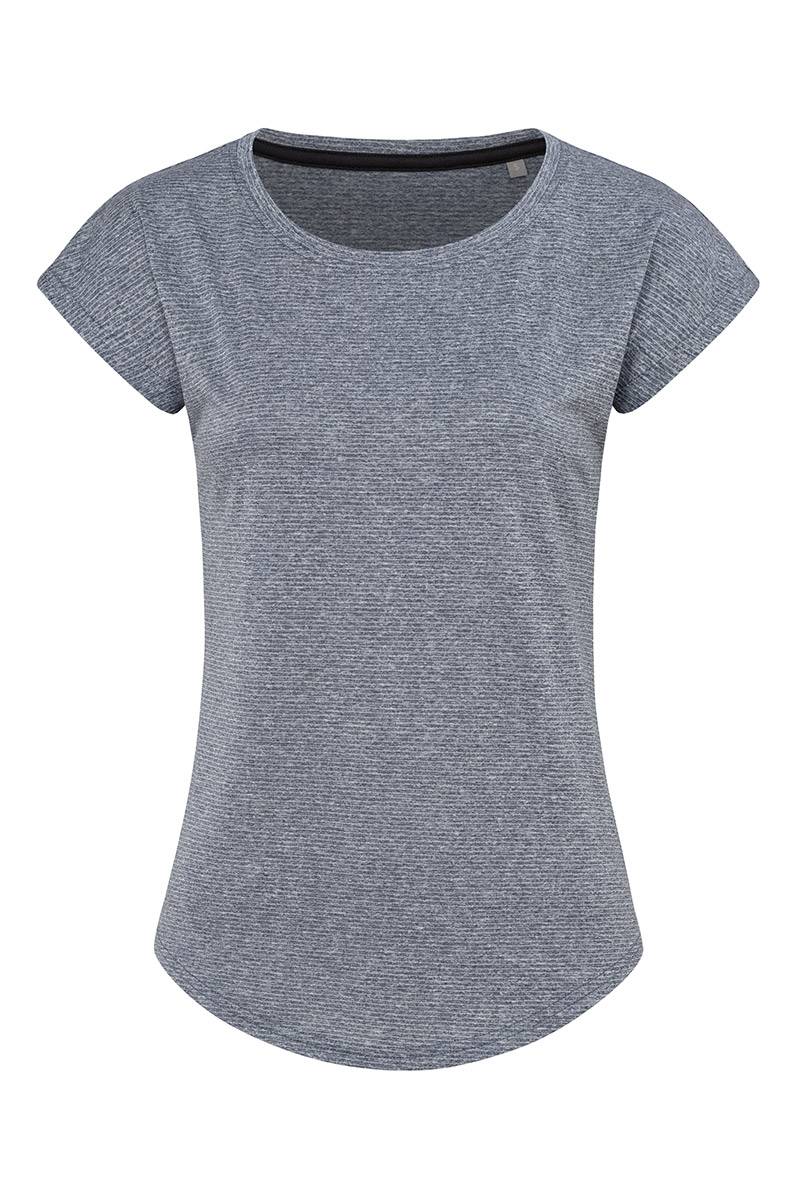 Tričko STEDMAN Recycled Sports-T Move, Denim Heather modrá, S