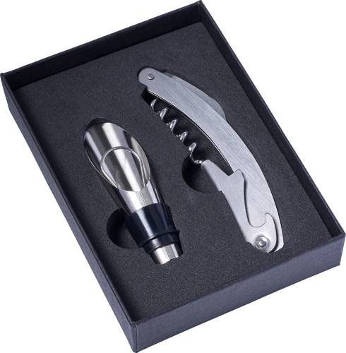 Třídílná sada na víno z nerezové oceli