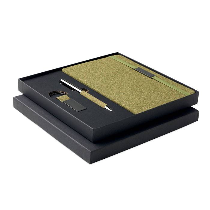 Trojdielna darčeková sada, zelená