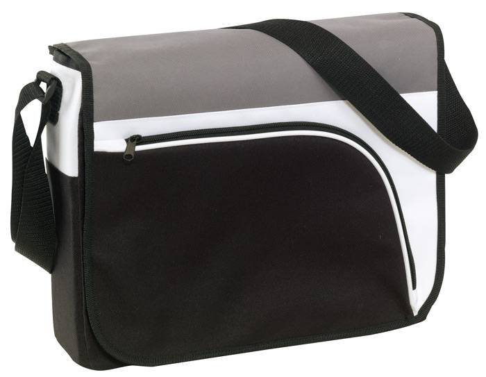 Trojfarebná taška na rameno, sivá