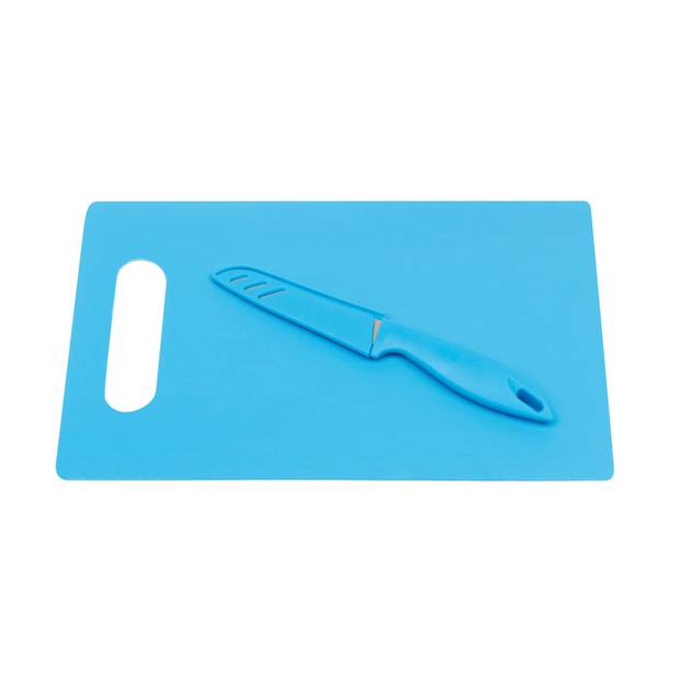 TUDOR krájecí deska s nožem, modrá TUDOR krájecí deska s nožem, modrá