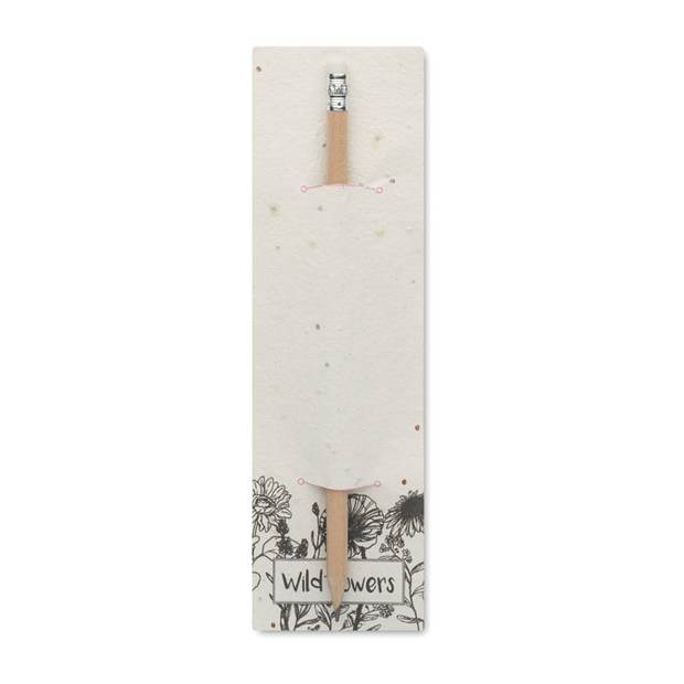 Tužka v přebale se semínky, bílá Tužka v přebale se semínky, bílá