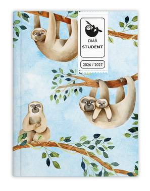 Týdenní diář - Student - V8 - lamino - kapesní - Lenochod
