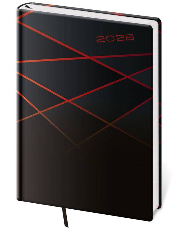 Týždenný diár A5 Vario Black design, 2026