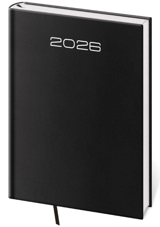 Týždenný diár B5 Old Karachi čierny, 2026