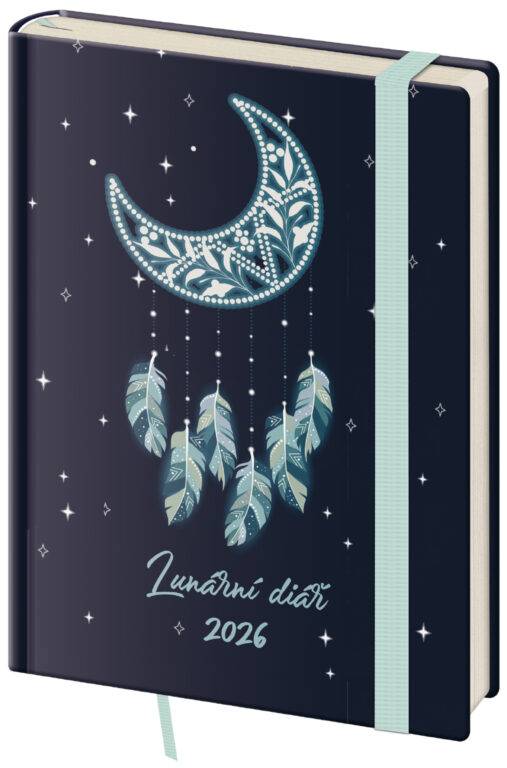 Týždenný diár B6 Lunárny Dream s gumičkou, 2026