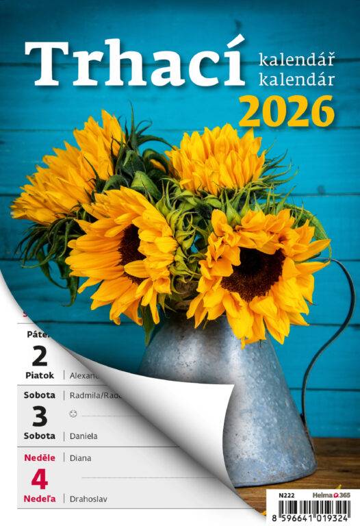 Týždenný trhací kalendár A5, 2026