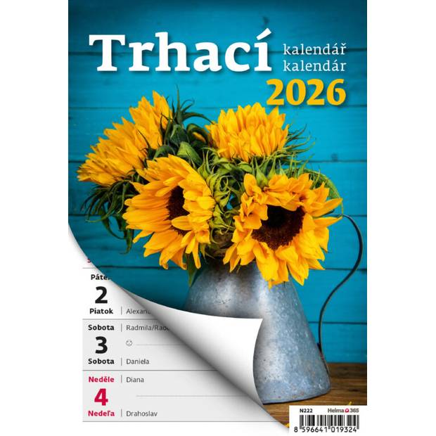 Týždenný trhací kalendár A5, 2026 Týždenný trhací kalendár A5, 2026