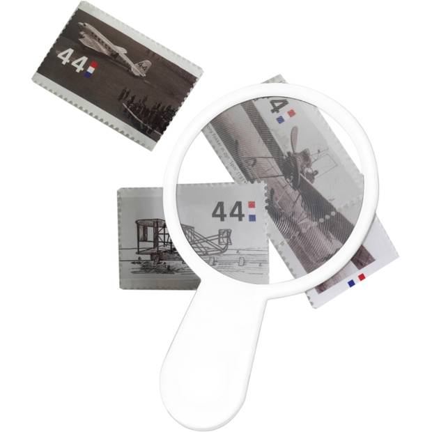 Ultra tenká plastová lupa, bílá Ultra tenká plastová lupa, bílá