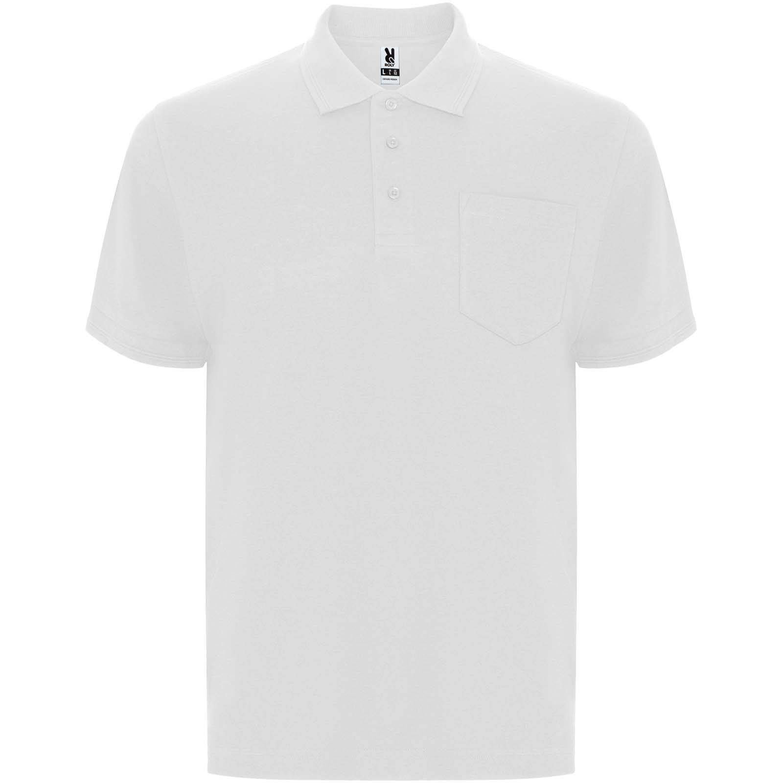 Unisex polokošeľa s krátkym rukávom Centauro Premium, biela, 3XL