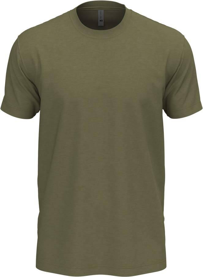 Unisex STEDMAN Tri-Blend triko, zelená Military, XS