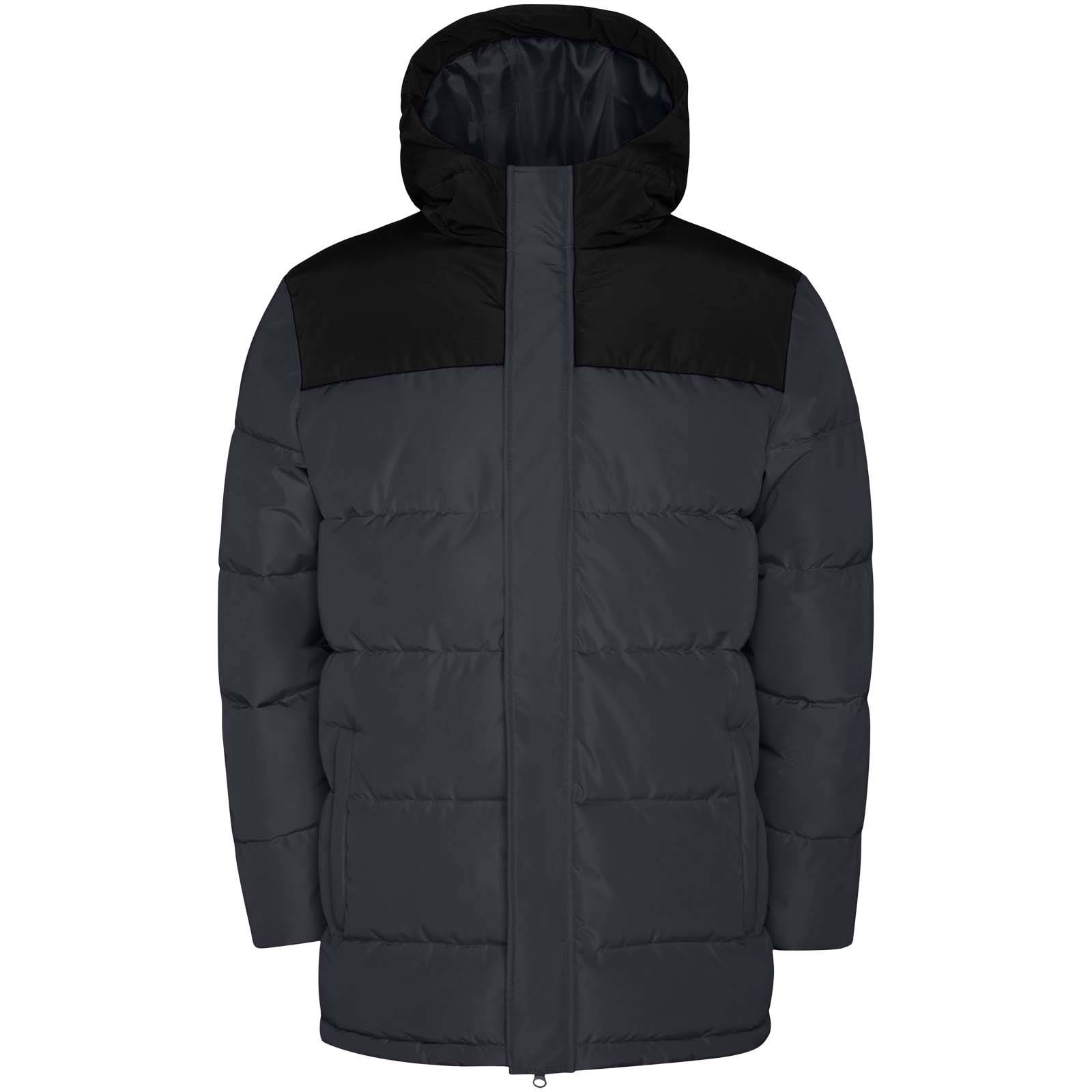 Unisex zateplená bunda Tallin, sivá Ebony - čierna, XXL