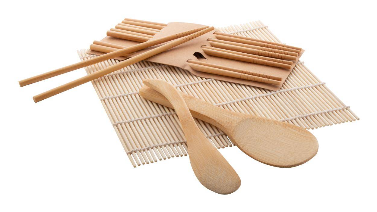 Uramaki sada na výrobu sushi, hnedá prírodná  