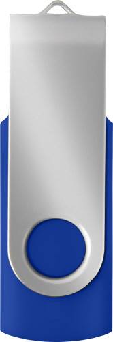USB kľúč 16 GB s otočným mechanizmom, modrá/ strieborná