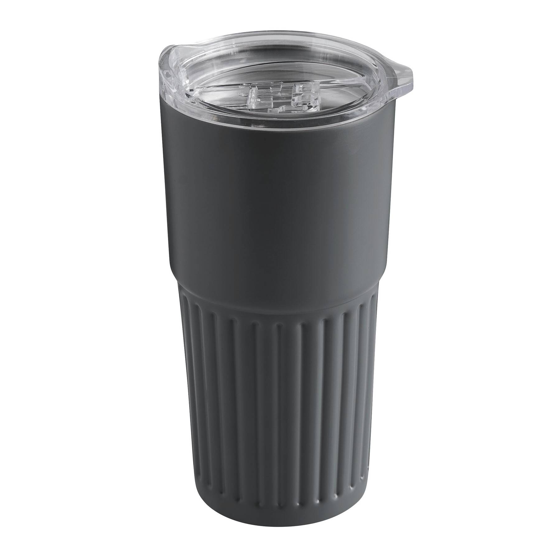 Vákuový hrnček na pitie WAVE LINE, sivá