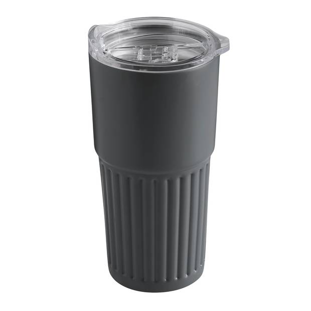 Vákuový hrnček na pitie WAVE LINE, sivá Vákuový hrnček na pitie WAVE LINE, sivá