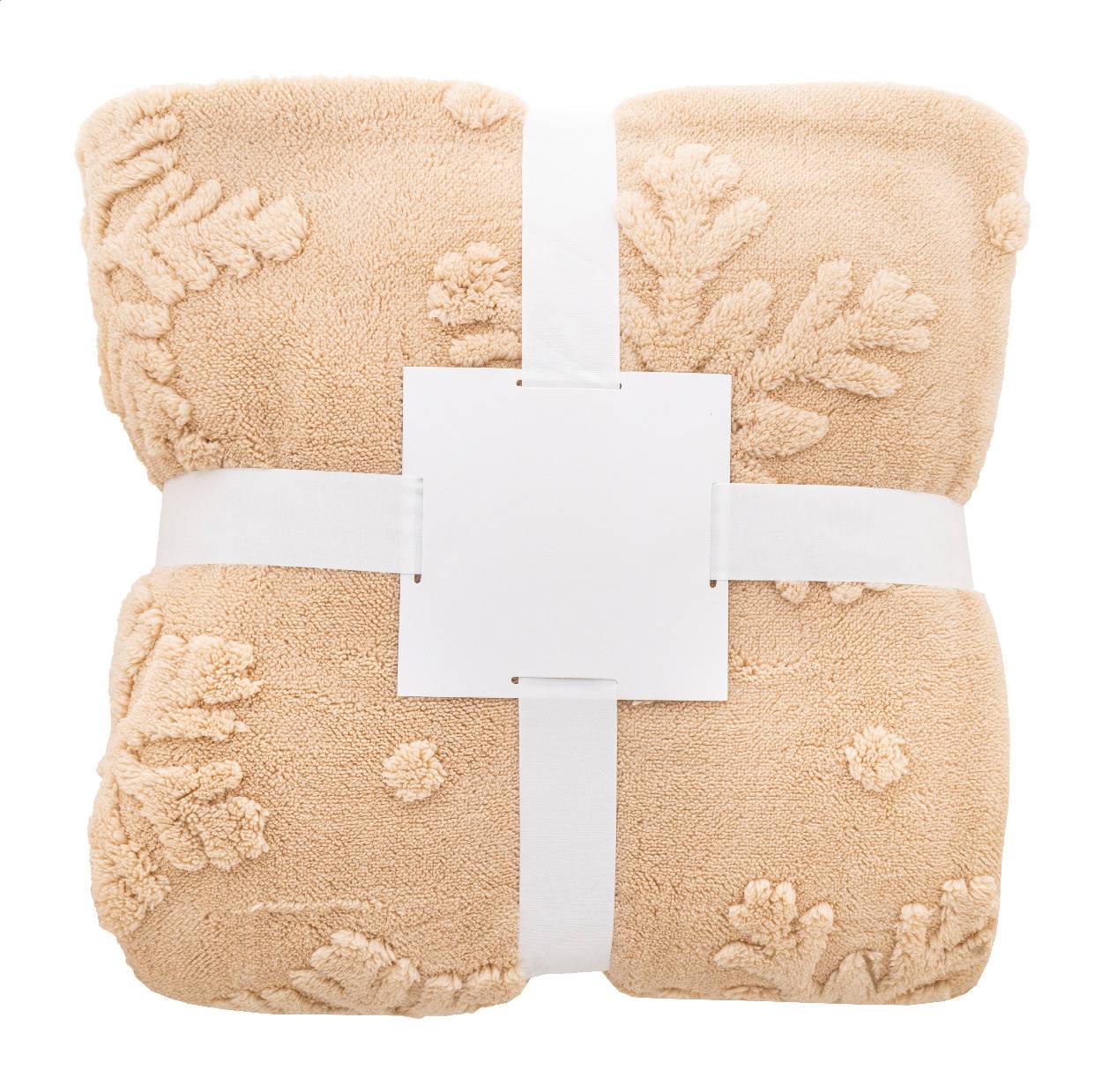 Valsatra RPET vianočná deka, hnedá Natural