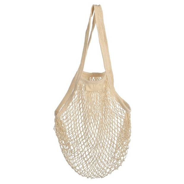 Veľká nákupná sieťovka z bavlny, 45 x 45 cm, prírodná Veľká nákupná sieťovka z bavlny, 45 x 45 cm, prírodná