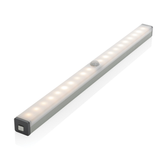 Obrázek k produktu Velké LED světlo s pohybovým senzorem a USB nabíjením, šedá stříbrná