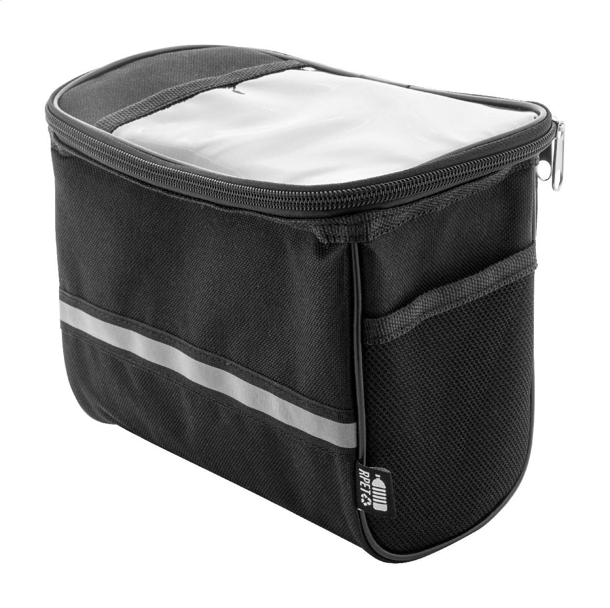 Velofon Plus púzdro na mobil na bicykel z RPET, čierna