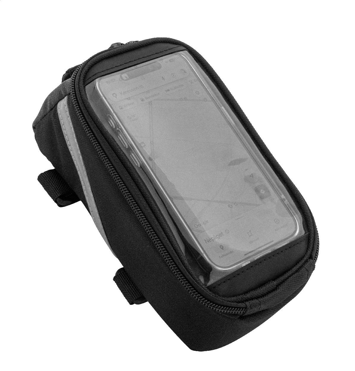 Velofon púzdro na mobil na bicykel z RPET, čierna