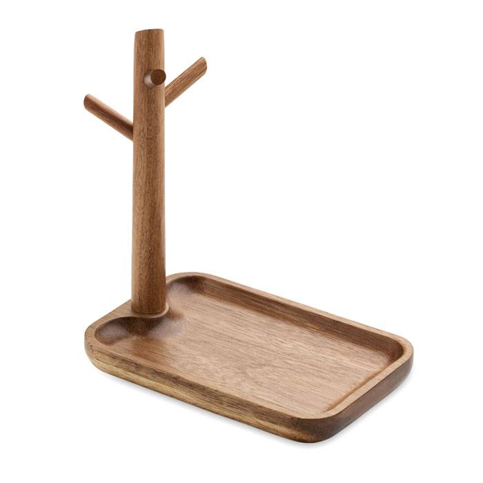Vešiačik na kľúče, hnedá Wood