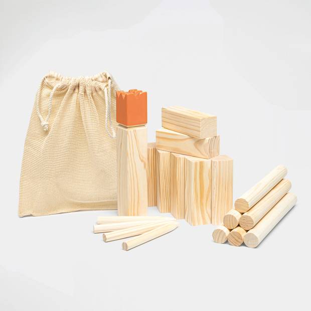 Vikingská vrhacia hra KUBB, hnedá Vikingská vrhacia hra KUBB, hnedá