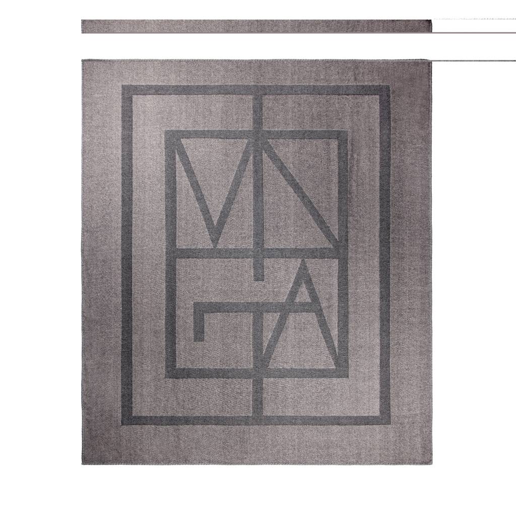 VINGA Monogram GRS deka, sivá