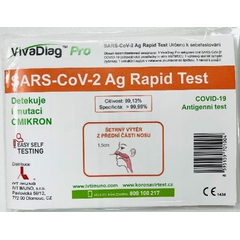 Obrázok ku produktu VIVADIAG PRO SARS-COV-2 AG RAPID TEST –1 KS SAMOSTATNE (VIVACHEK BIOTECH)