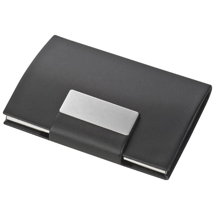 Vizitkář z umělé kůže, černá