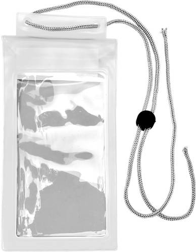 Vodeodolné ochranné vrecko na mobil, biela