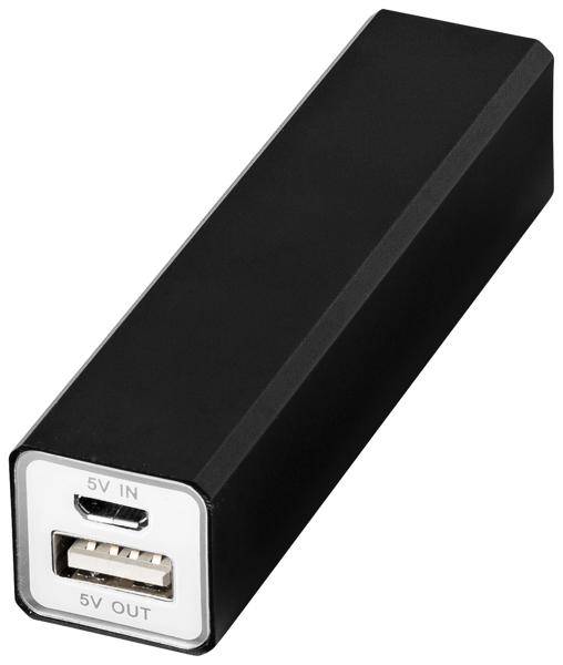 VOLTINO hliníková PowerBank, kapacita 2200mAh, černá