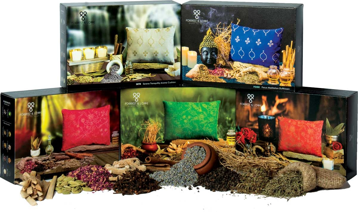 Vonný polštář setr, klid a vyrovnanost, šedá