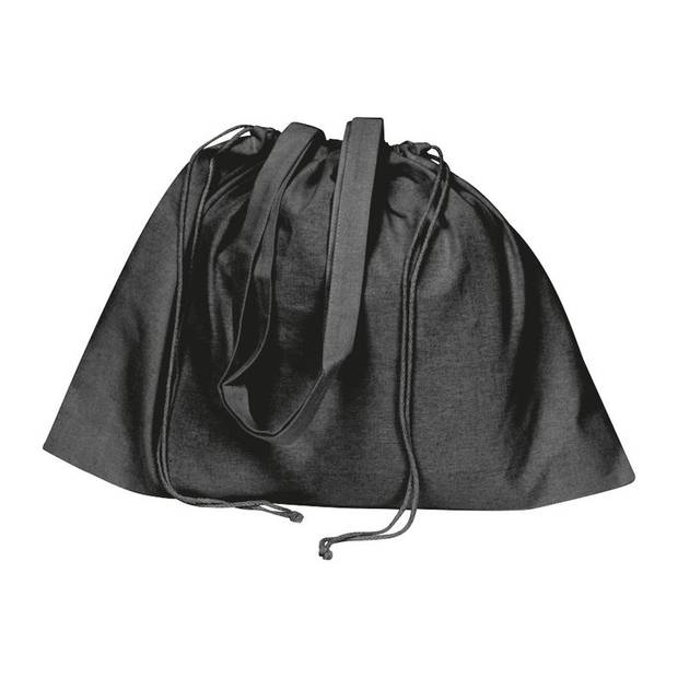 Vrecko z organickej bavlny (GOTS) so zapínaním, čierna Vrecko z organickej bavlny (GOTS) so zapínaním, čierna