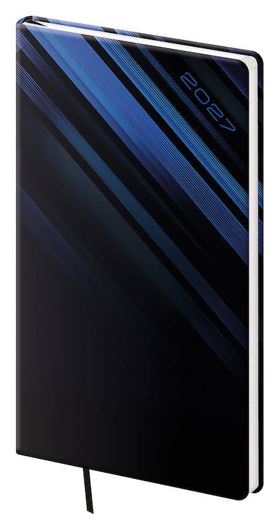 Vreckový diár A6 Vario Blue steel, 2027
