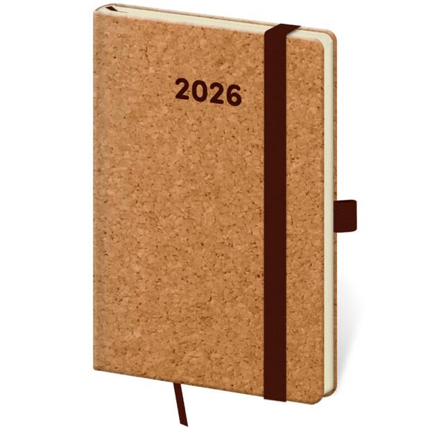 Vreckový diár Cork s pútkom, 2026 Vreckový diár Cork s pútkom, 2026