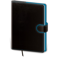 Vreckový diár Flip čierno/modrý, 2026 Vreckový diár Flip čierno/modrý, 2026