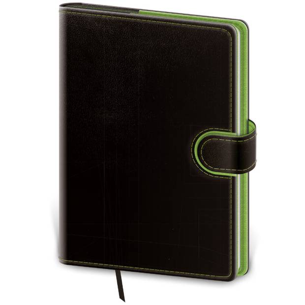 Vreckový diár Flip čierno/zelený, 2026 Vreckový diár Flip čierno/zelený, 2026