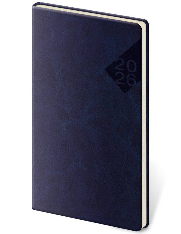 Vreckový diár Nebrasca modrý, 2026