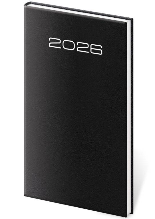 Vreckový diár Old Karachi čierny, 2026