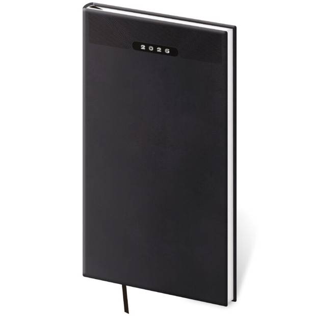 Vreckový diár Print Classic čierny, 2026 Vreckový diár Print Classic čierny, 2026