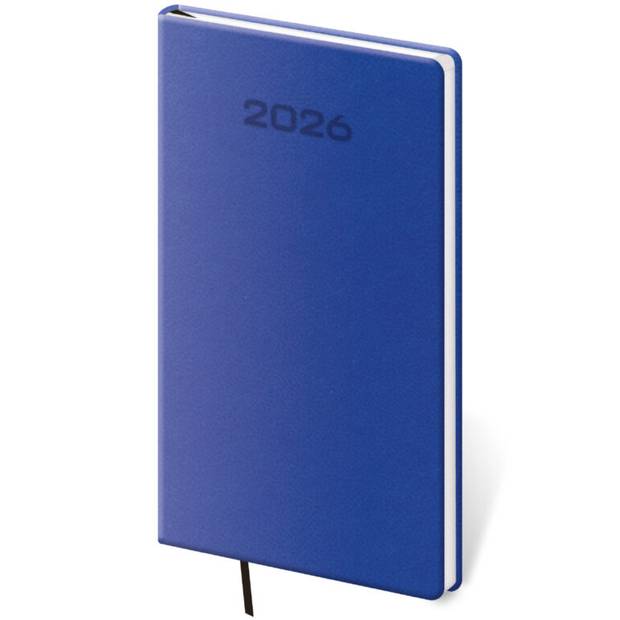Vreckový diár Soft modrý, 2026 Vreckový diár Soft modrý, 2026